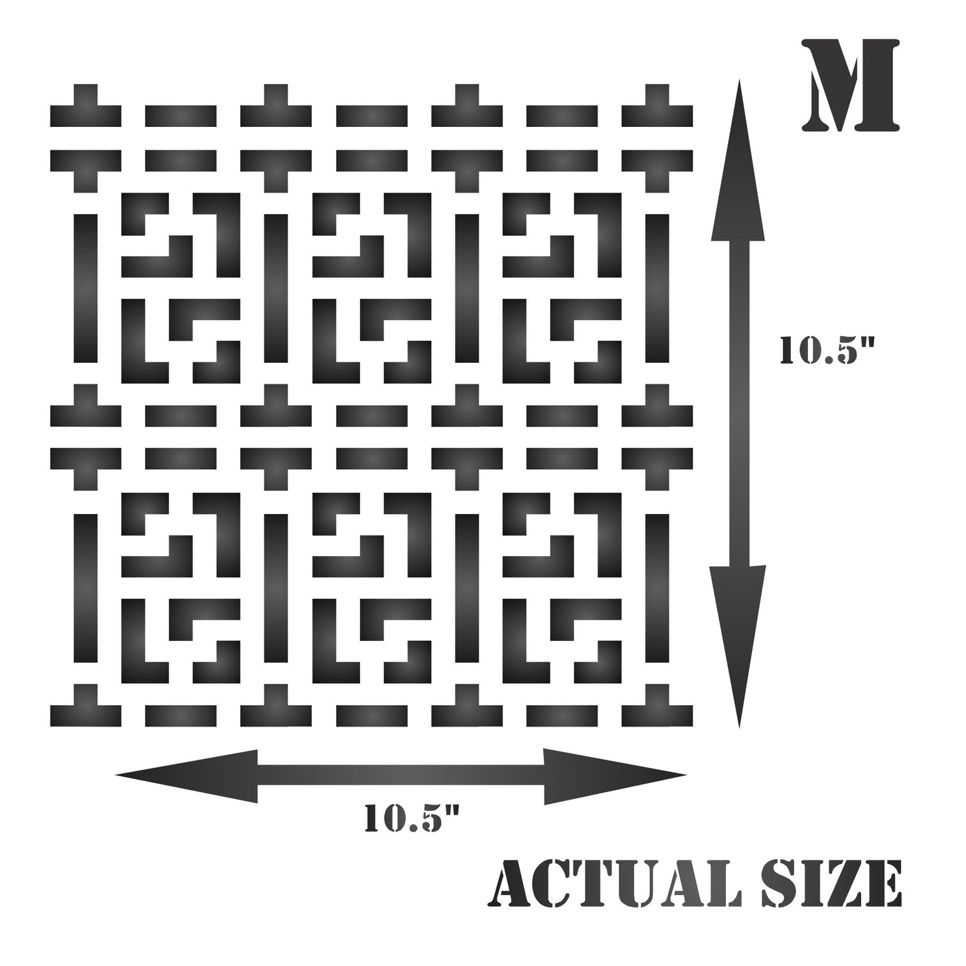 Chinese Lattice Stencil - Asian Allover Trellispaper