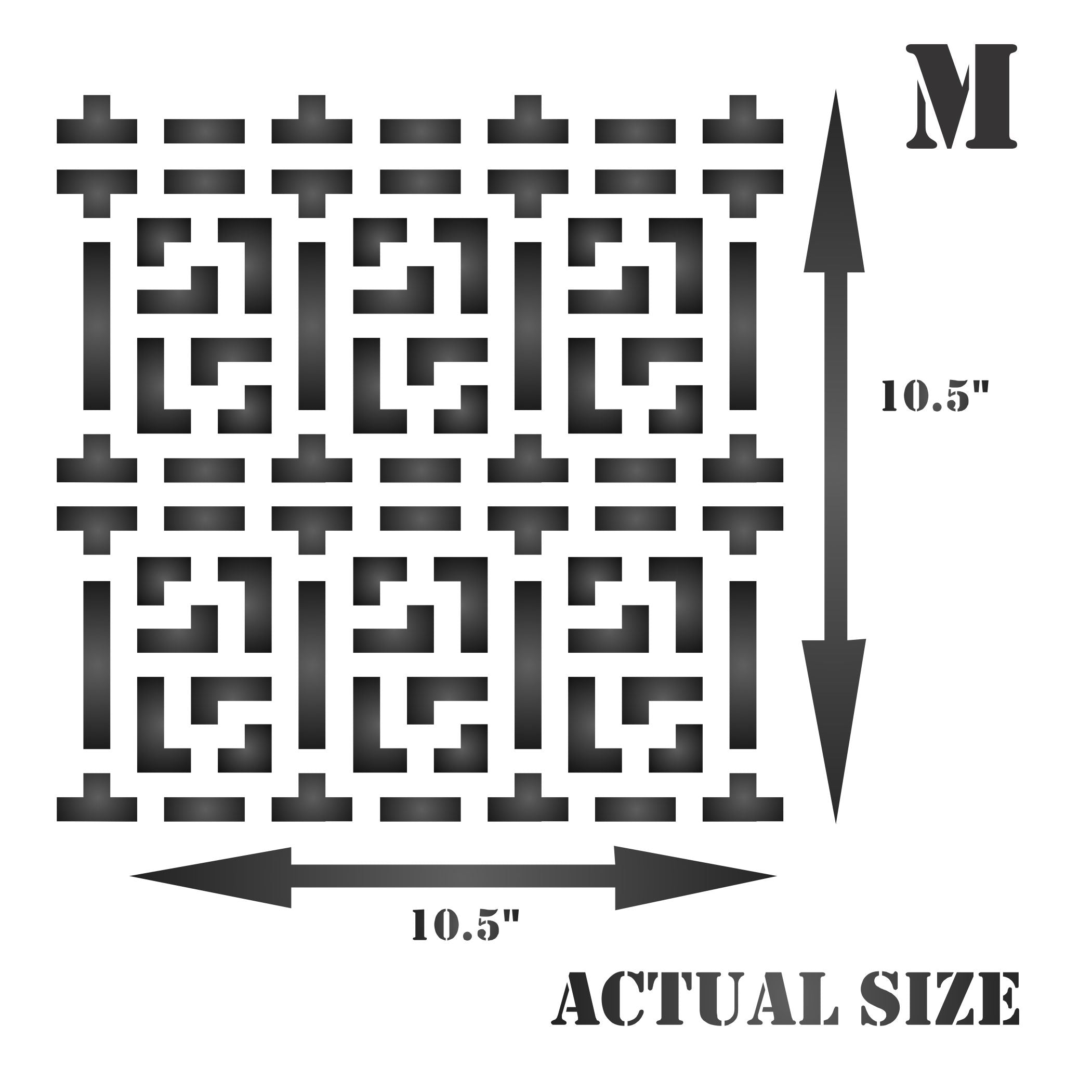 Chinese Lattice Stencil - Asian Allover Trellispaper