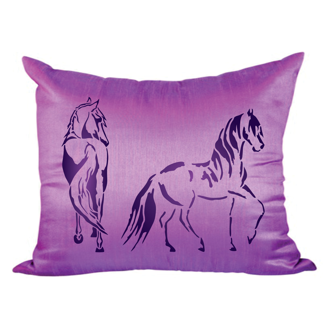 Wild Horses Stencil - Decorative Farm Animal Equine Pony Horse