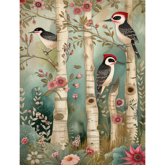 Forest Animals Decoupage Rice Paper, 20.32 x 26.67 cm - for Scrapbooking Cards Crafts