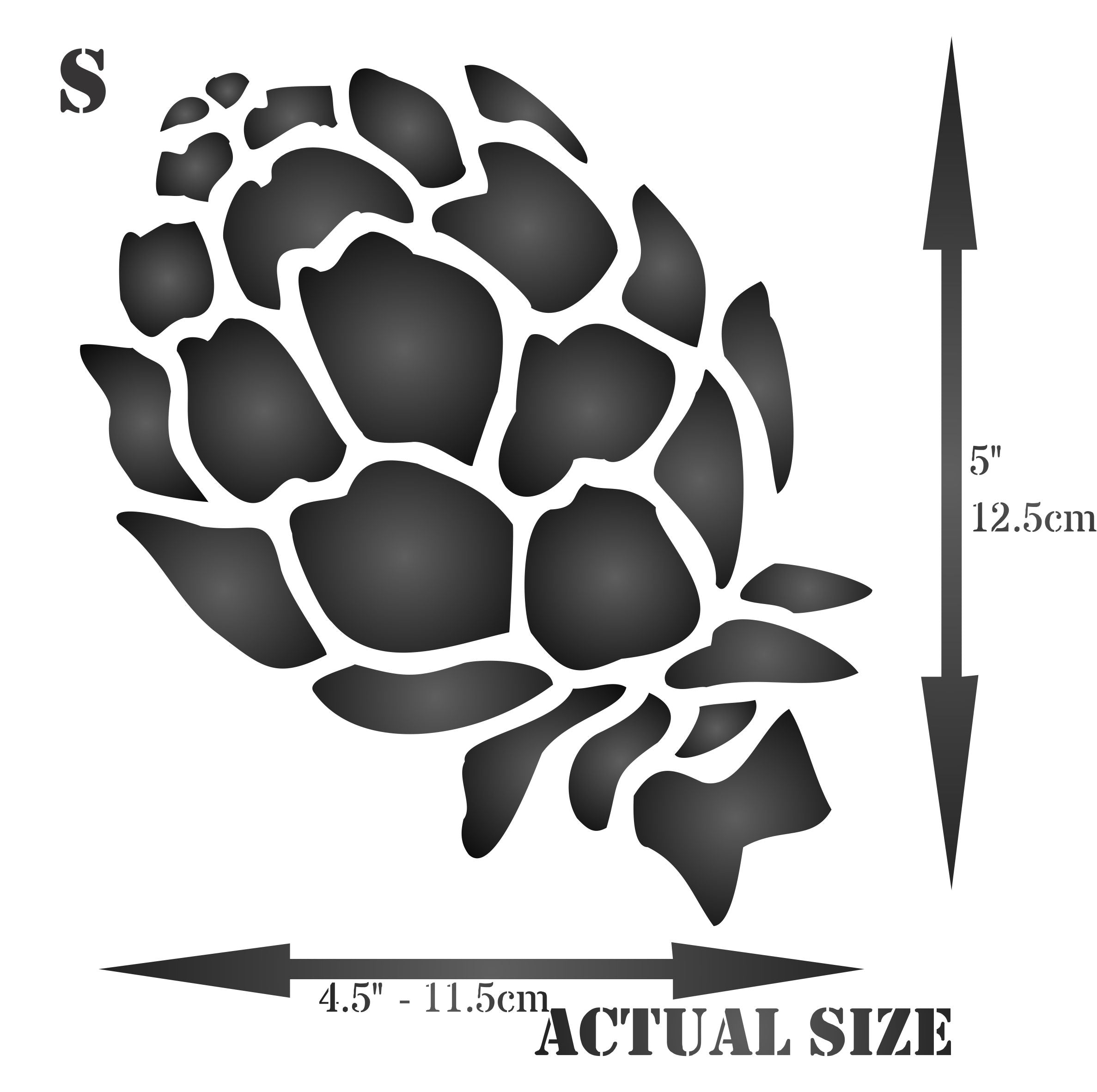 Artichoke Stencil, 4.5 x 4.5 inch - Classic Vegetable Artichoke