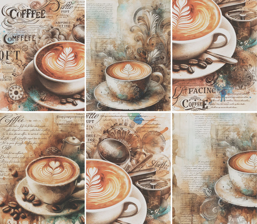 Cappuccino Rice Paper, 8 x 10.5 inch - for Decoupage Scrapbooking Cards Crafts