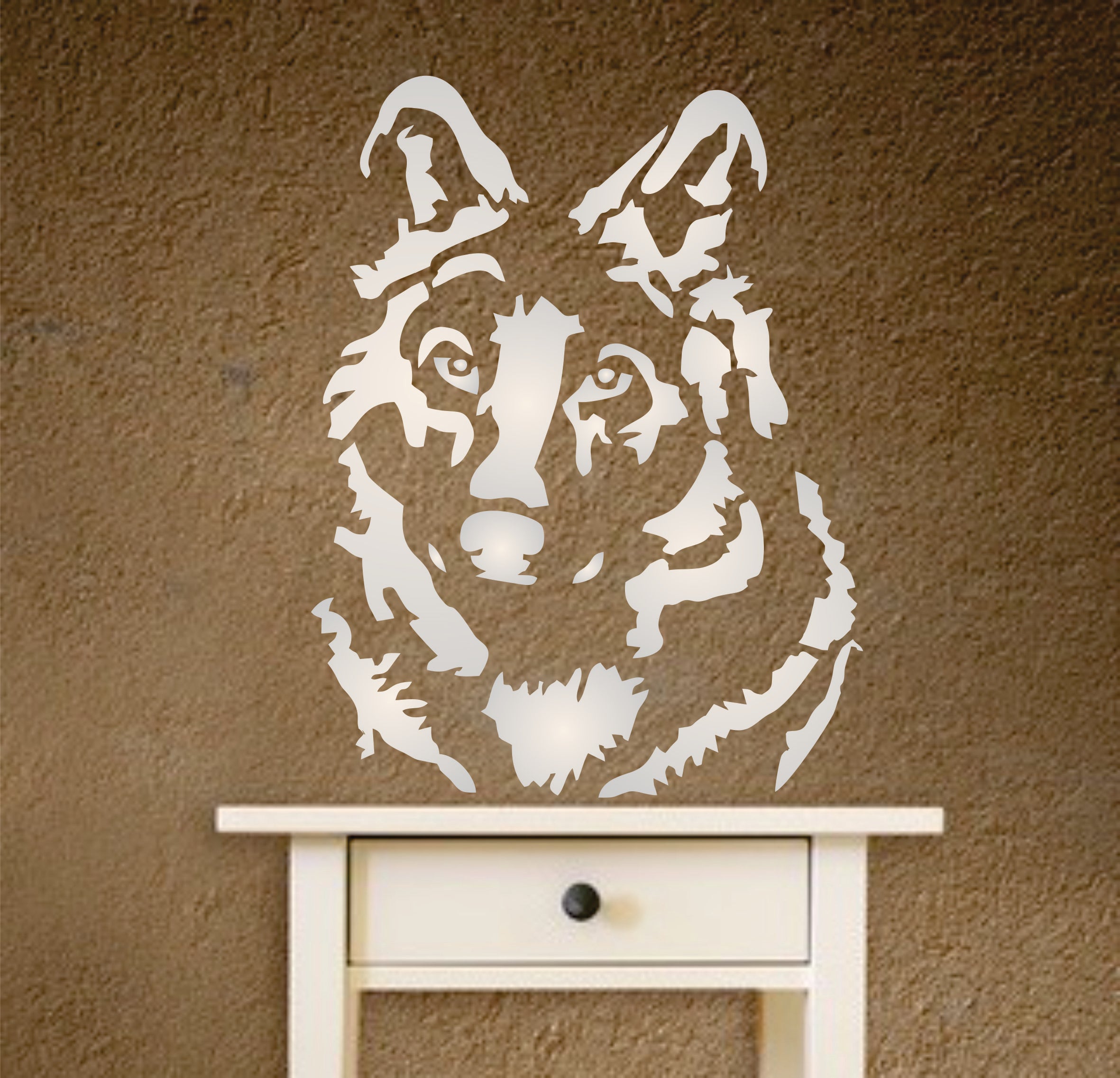 Wolf Stencil - Dog Wild Animal Wolf Head