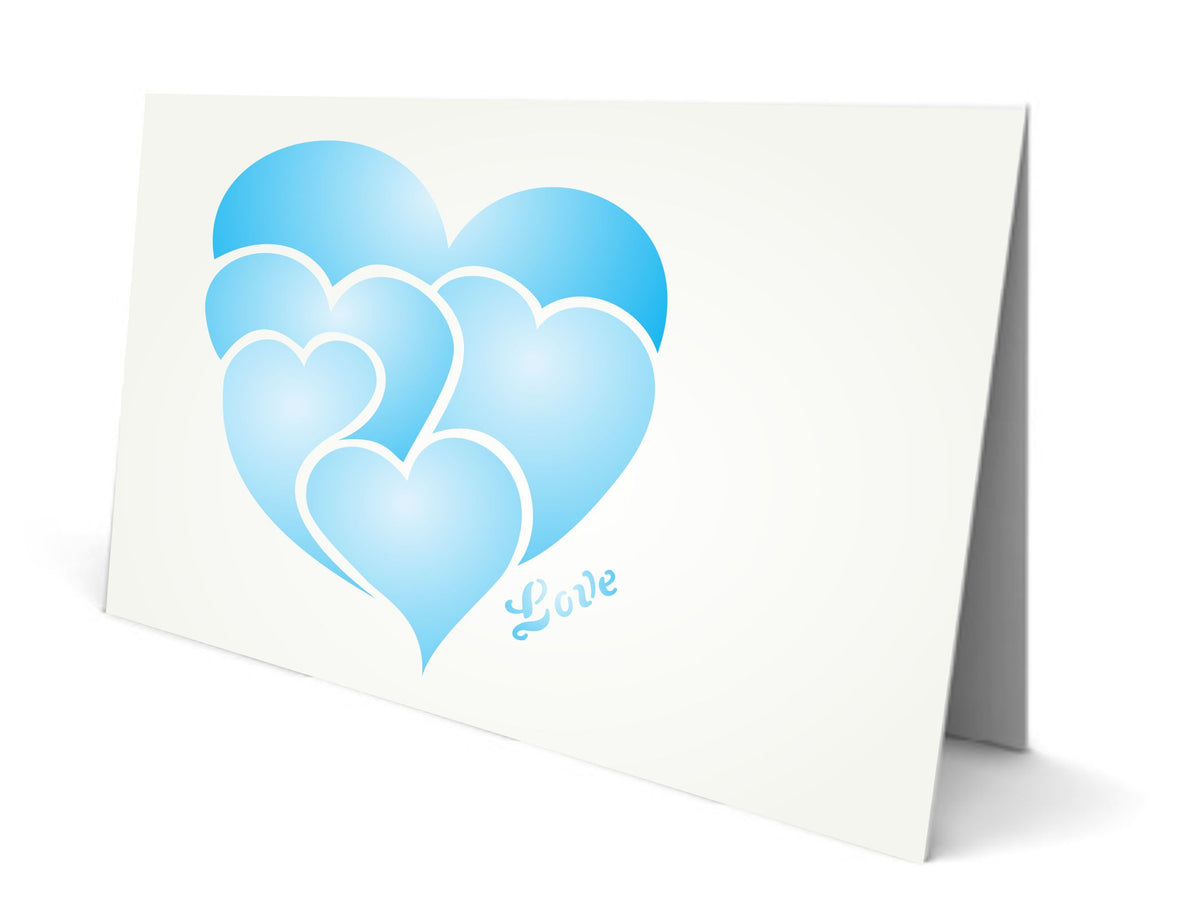 Valentines Day Love Heart Stencil, 8.26 x 10.16 cm - Valentine Heart Design