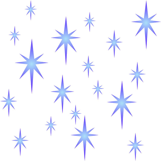 Star Cluster Stencil - Scrapbooking Valentines