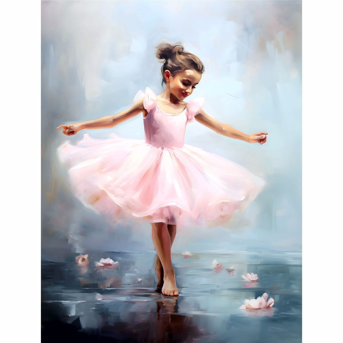 Little Ballerinas Rice Paper, 20.32 x 26.67 cm - for Decoupage Furniture Crafts