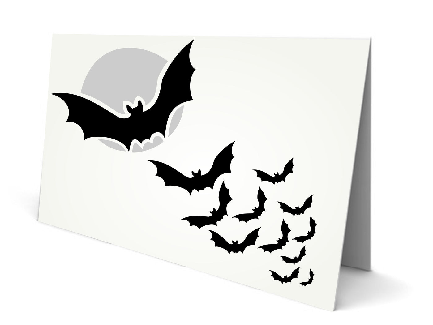 Halloween Card Stencil - Scary Halloween Door Bag