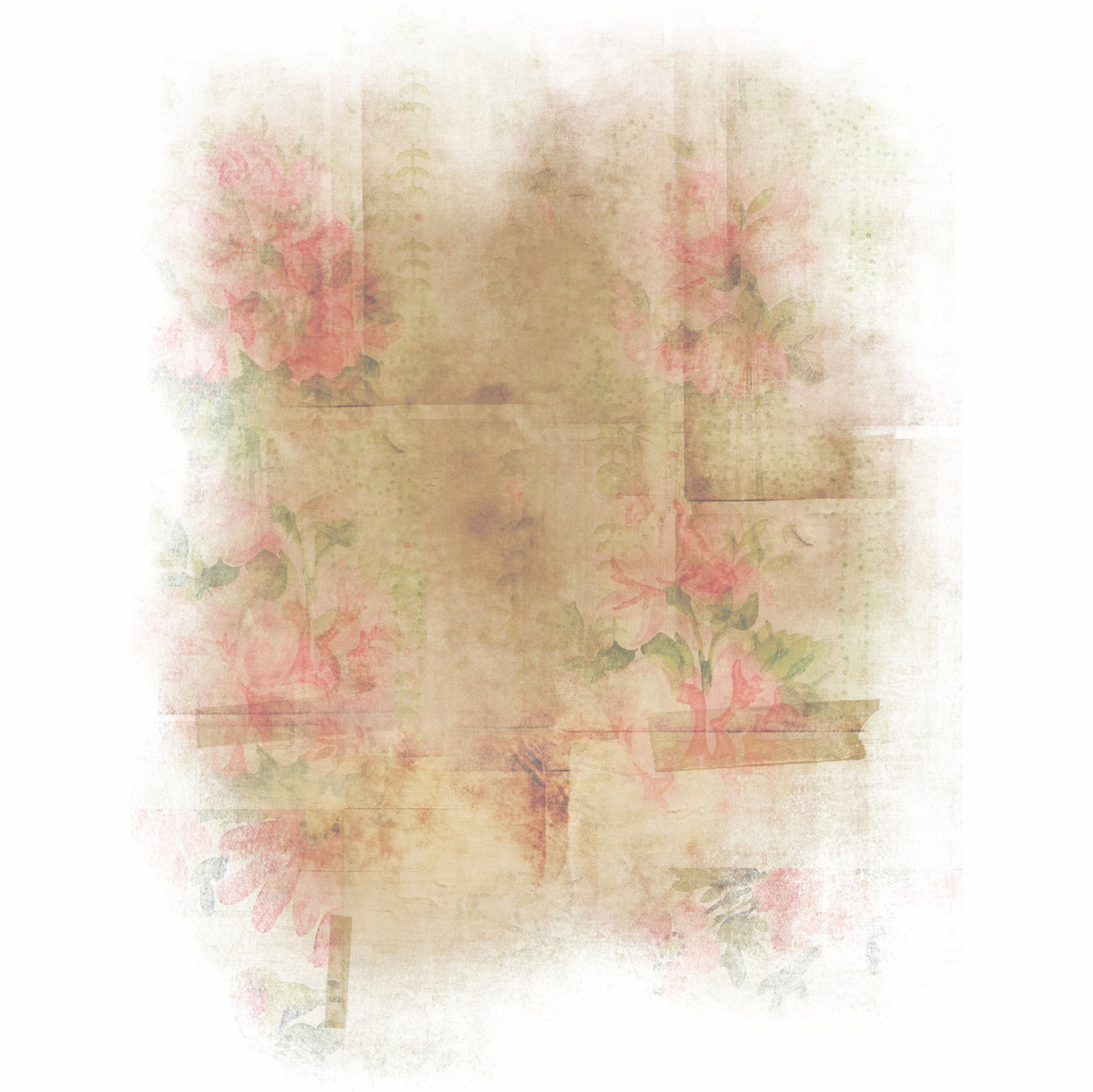 Rosepaper Overlay Rice Paper- 6 x Printed Mulberry Paper Images 30gsm