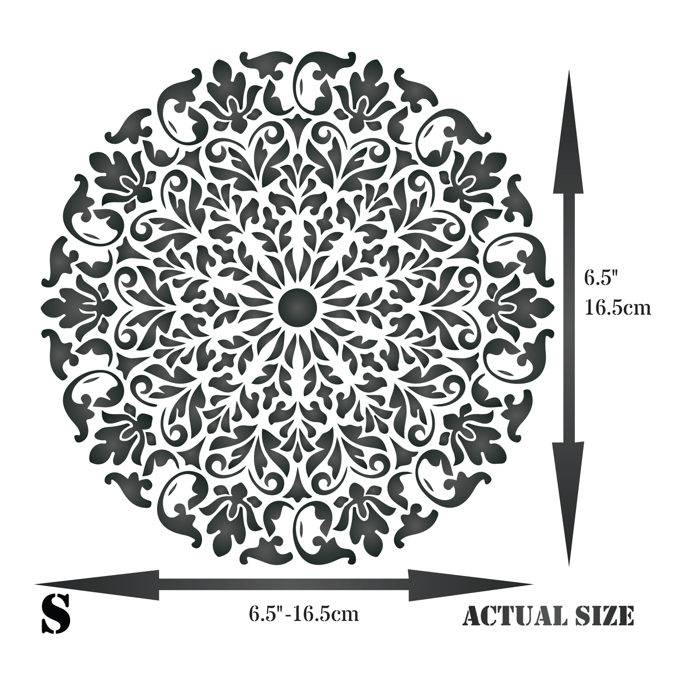 Ceiling Rose Stencil - Mandala Architectural Decorative Element