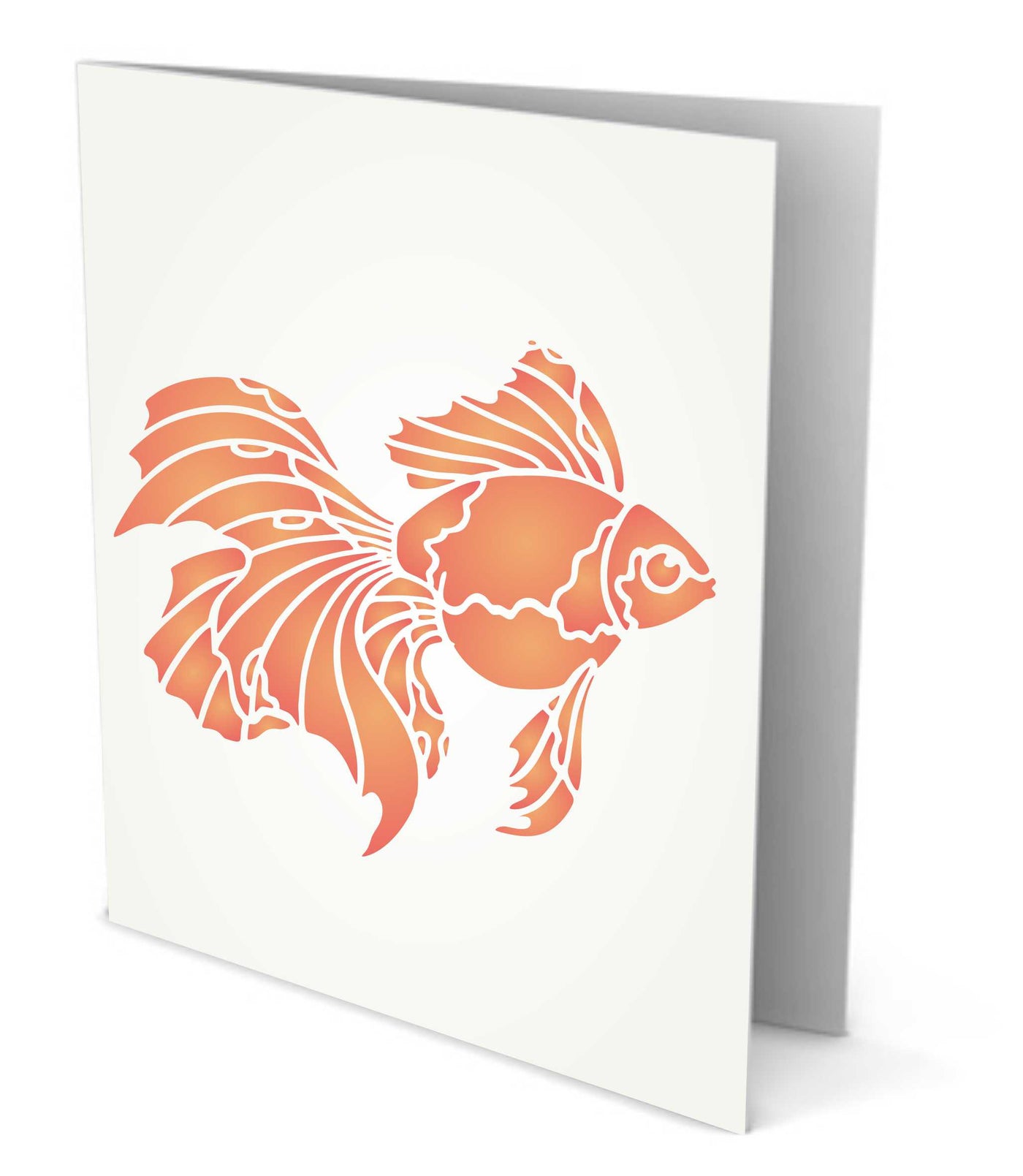 Goldfish Stencil - Fresh Water Pond Aquarium Fish