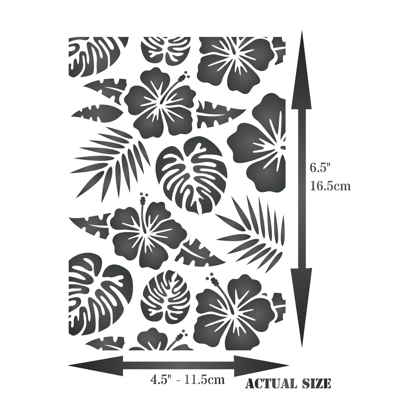 Tropical Layering Stencil, 4.5 x 6.5 inch - Layering use to add Texture and Design