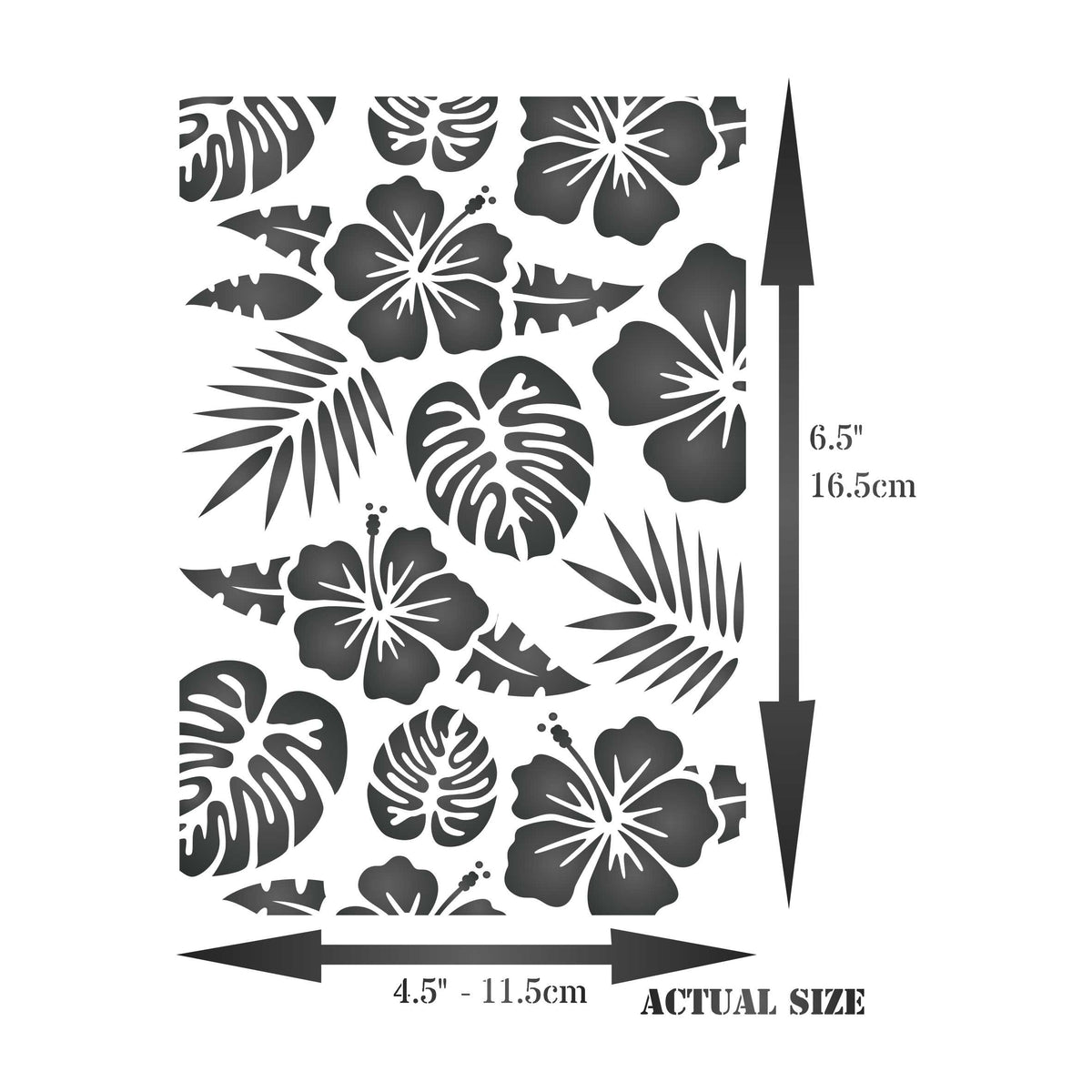 Tropical Layering Stencil, 11.43 x 16.51 cm - Layering use to add Texture and Design