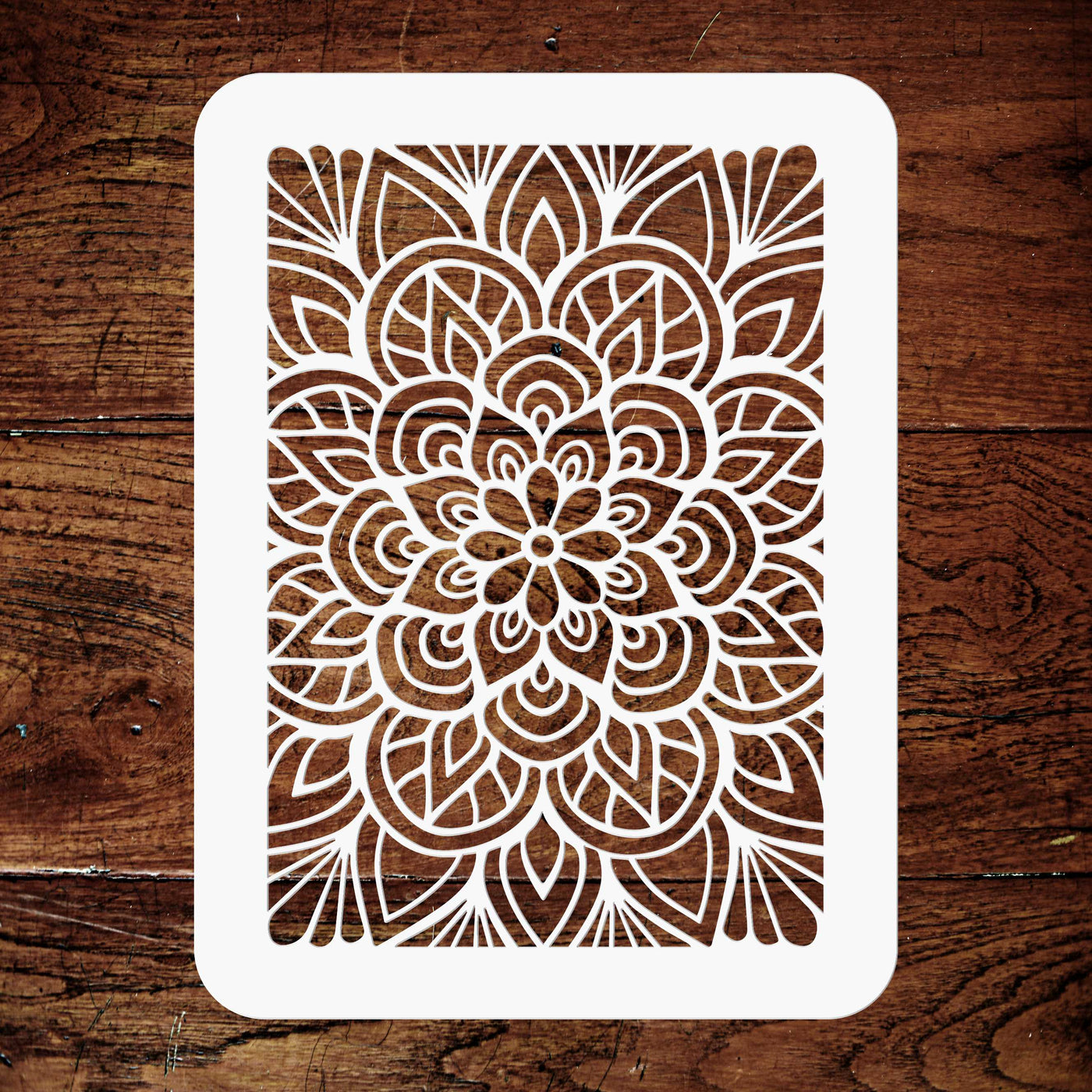 Mandala Layering Stencil, 4.5 x 6.5 inch - Layering use to add Texture and Design