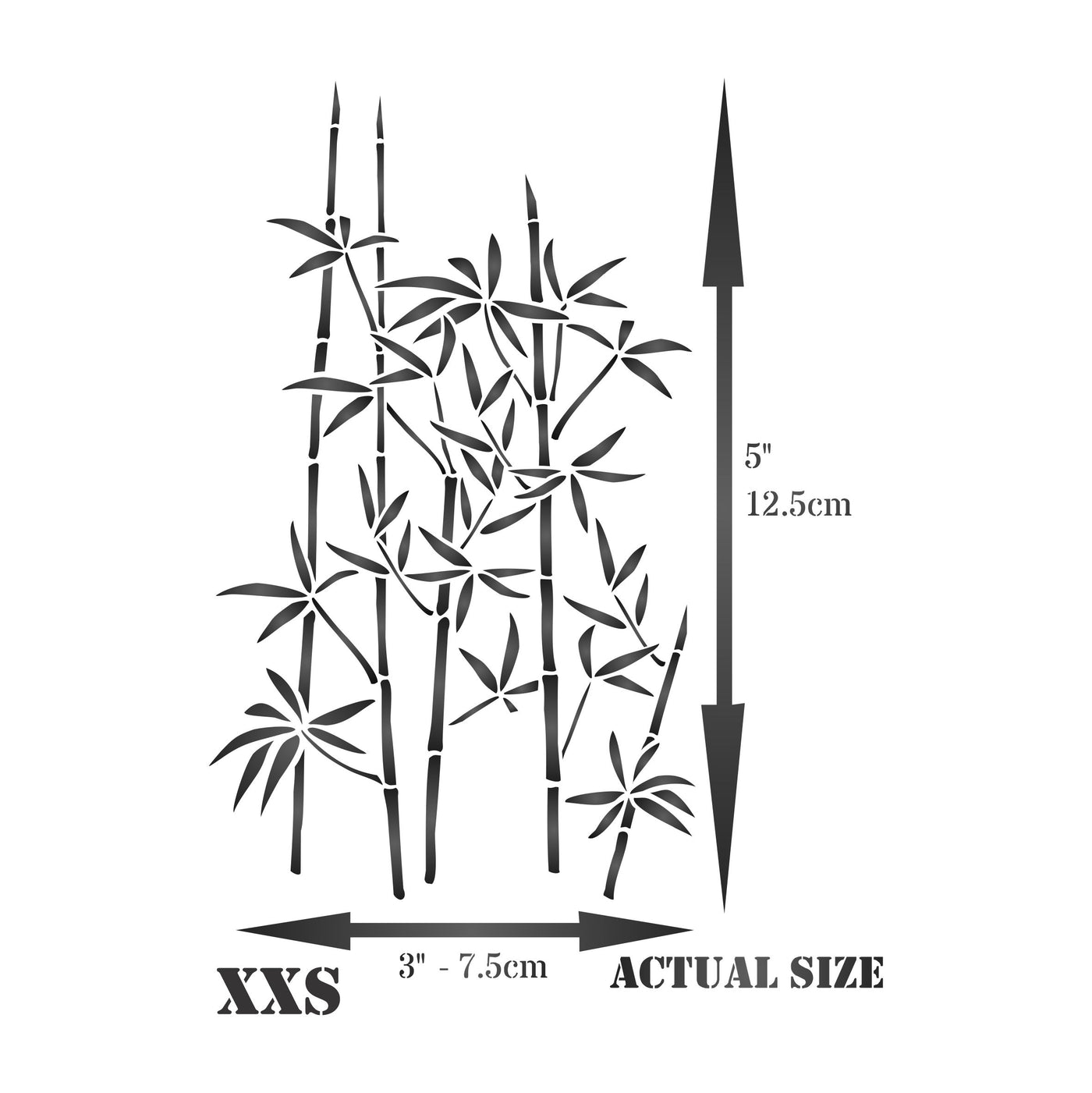 Bamboo Stencil - Classic Oriental Plant Leaves