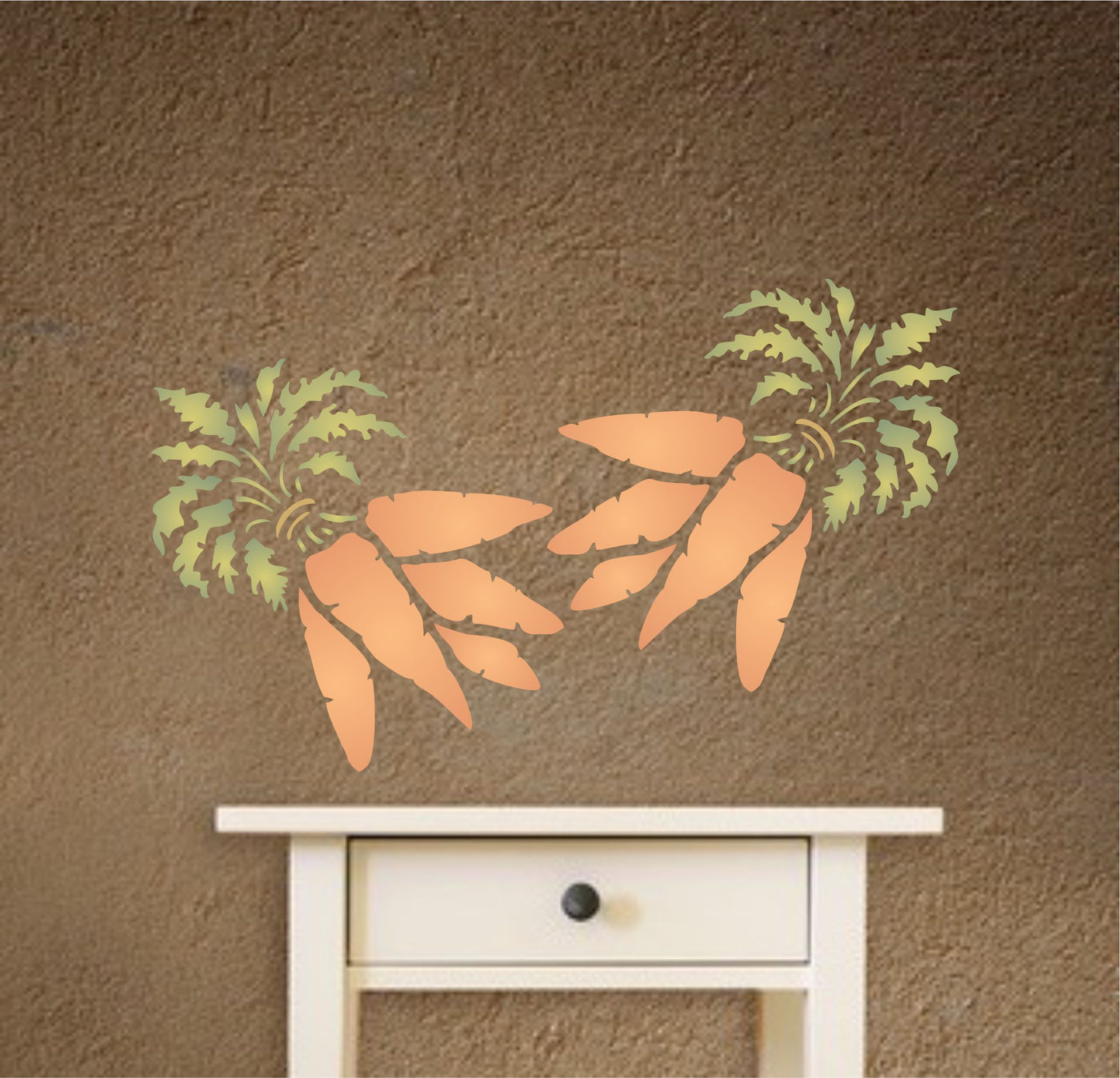 Carrot Stencil, 4.5 x 4.5 inch - Vegetable Kitchen