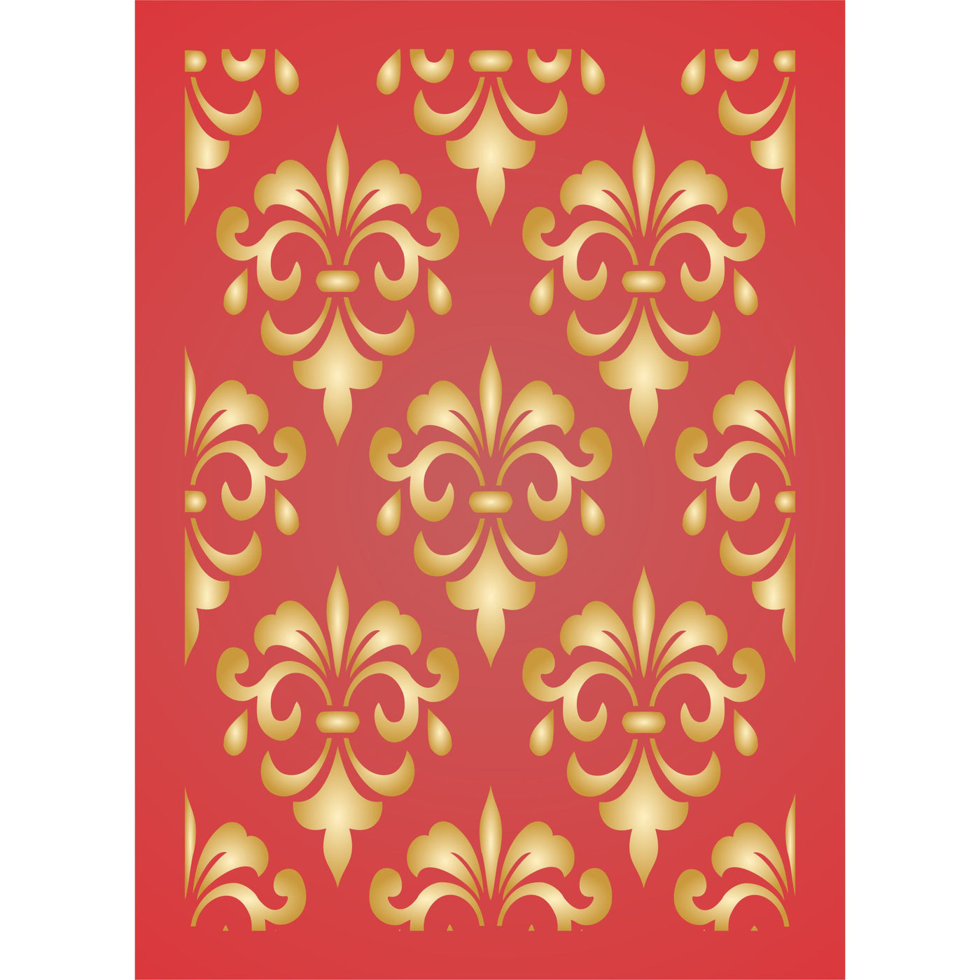 Damask Layering Stencil, 4.5 x 6.5 inch- Flower Mask use to Add Texture