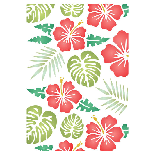 Tropical Layering Stencil, 11.43 x 16.51 cm - Layering use to add Texture and Design