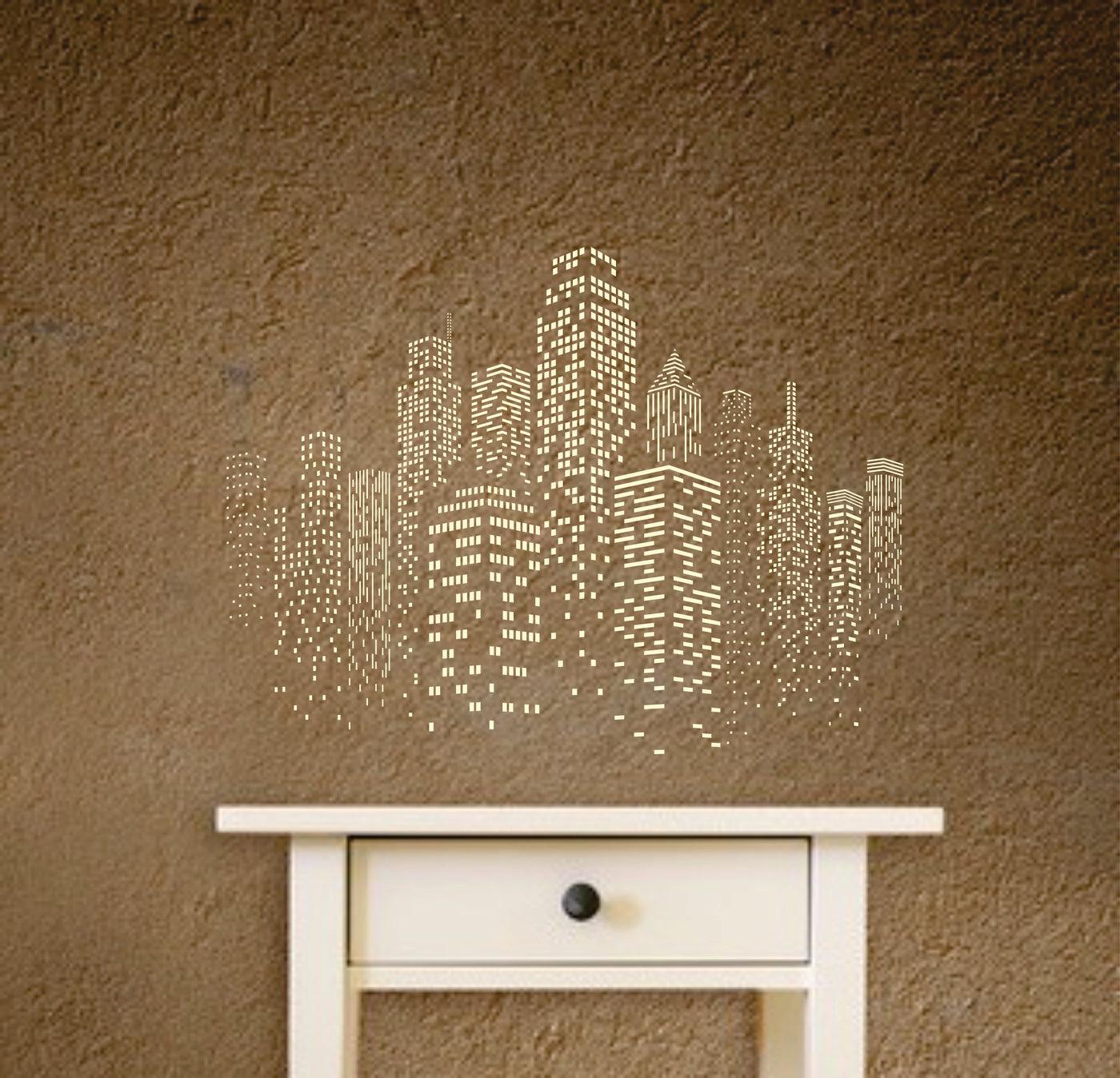 Skyscraper Stencil - Cityscape Skyline City Buildings