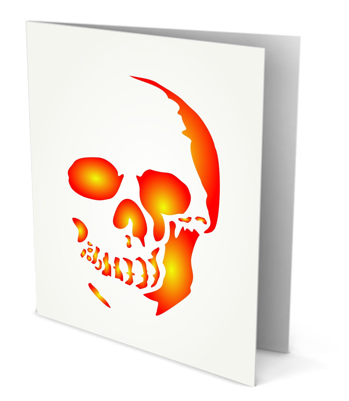 Halloween Skull Stencil - Scary Halloween Head