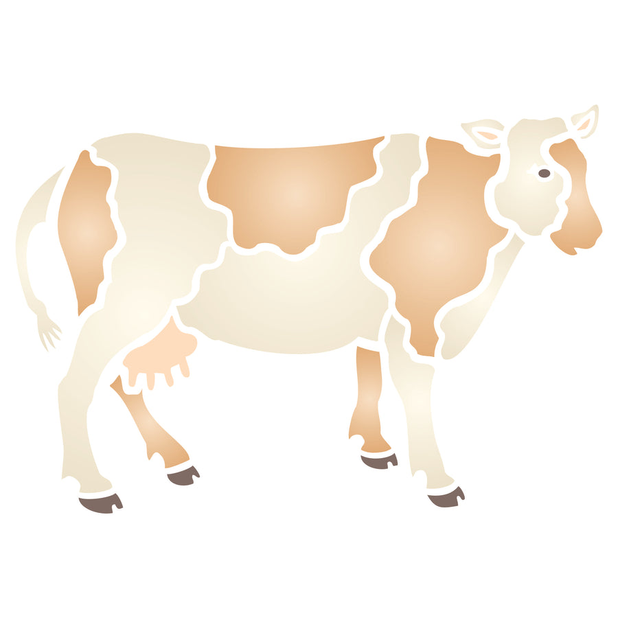 Cow Stencil, 6.5 x 4.5 inch - Decorative Farm Animals