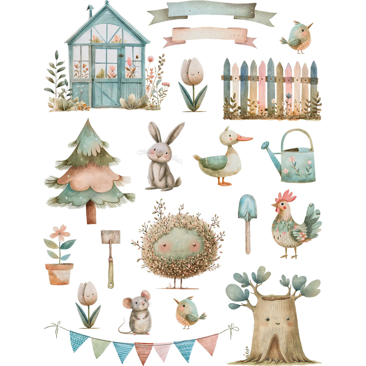 Nordic Ocean Rice Paper, 20 x 26,6cm (6pc) - 6 Designs for Scrapbooking Cards Crafts, Decoupage by CRAFT KREATIVELY