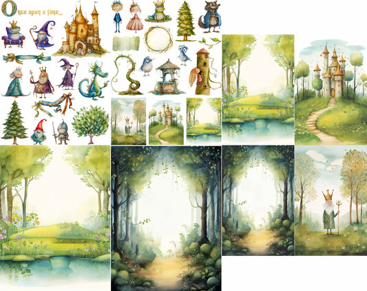 Fairytale Rice Paper, 20.32 x 26.67 cm ÃƒÂ¢Ã¢â€šÂ¬Ã¢â‚¬Å“ for Decoupage Cards Craft