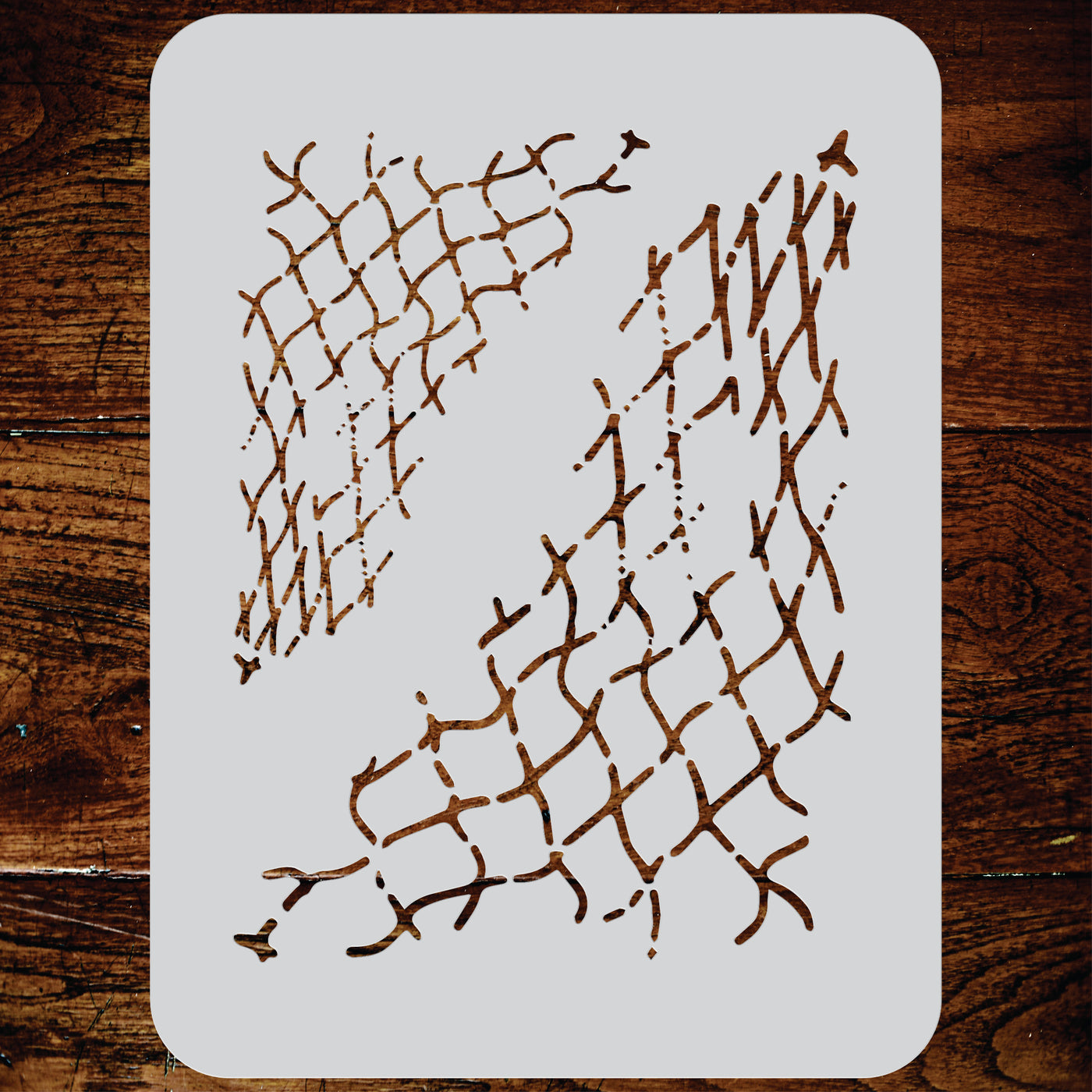 Fishing Net Stencil - Distressed Net Fishing