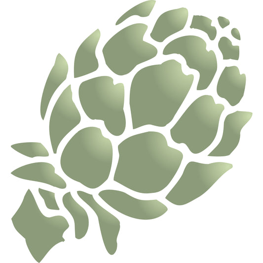 Artichoke Stencil, 11.43 x 11.43 cm - Classic Vegetable Artichoke