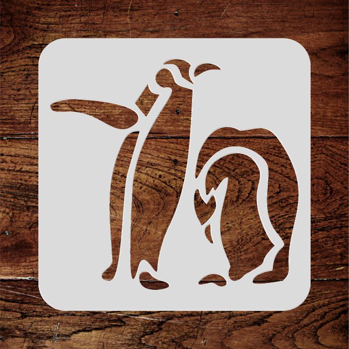 Penguin Stencil - Arctic Animal Bird Antarctic