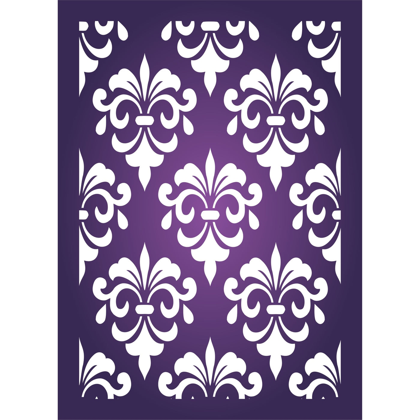 Damask Layering Stencil, 4.5 x 6.5 inch- Flower Mask use to Add Texture