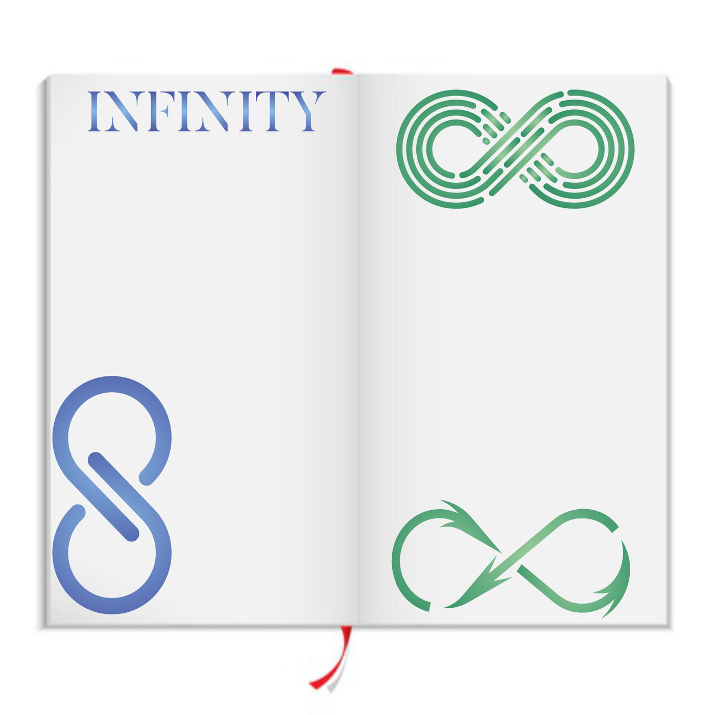 Infinity Stencil - 6 Different Infinity Symbol