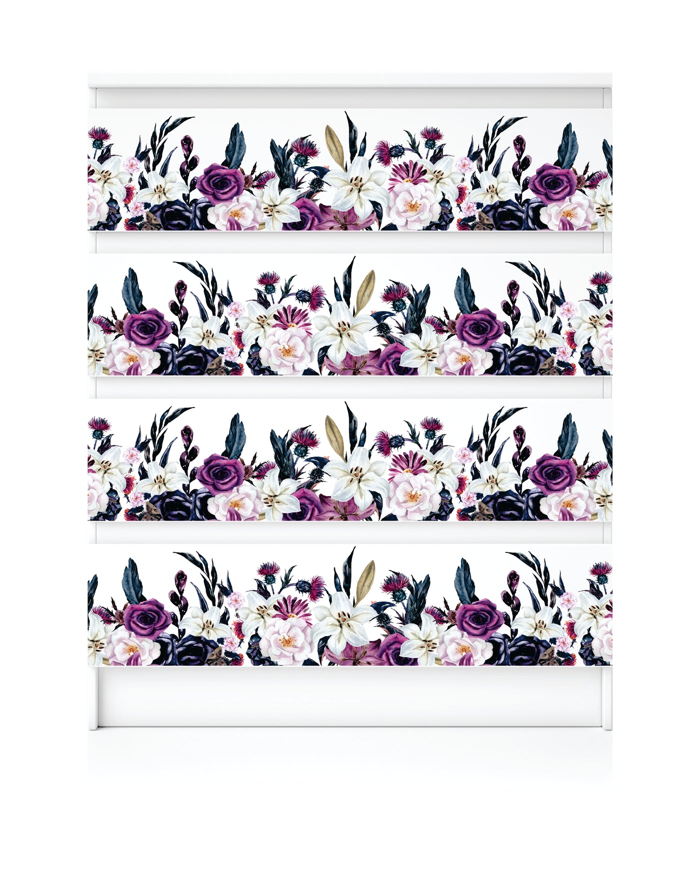 Gothic Floral Border Rice Paper- 20 Sheets Printed Mulberry Paper Border 36gsm