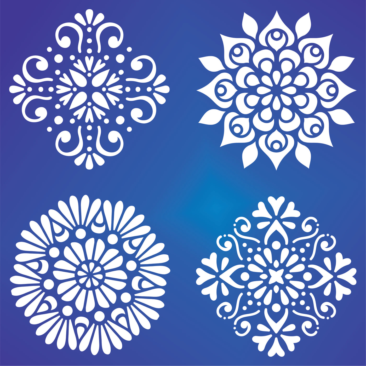 Mini Mandalas Stencil - Small Accent Mandalas