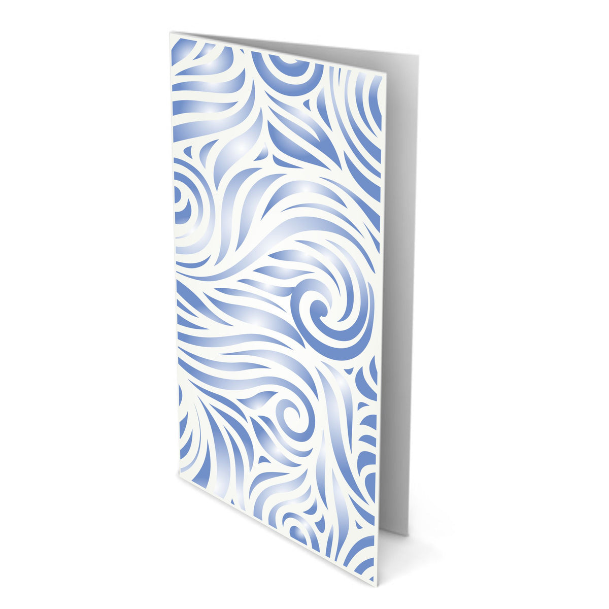 Slimline Waves Stencil, 10.16 x 22.86 cm - Sea Ocean Card Making Slimline DiesCards Template