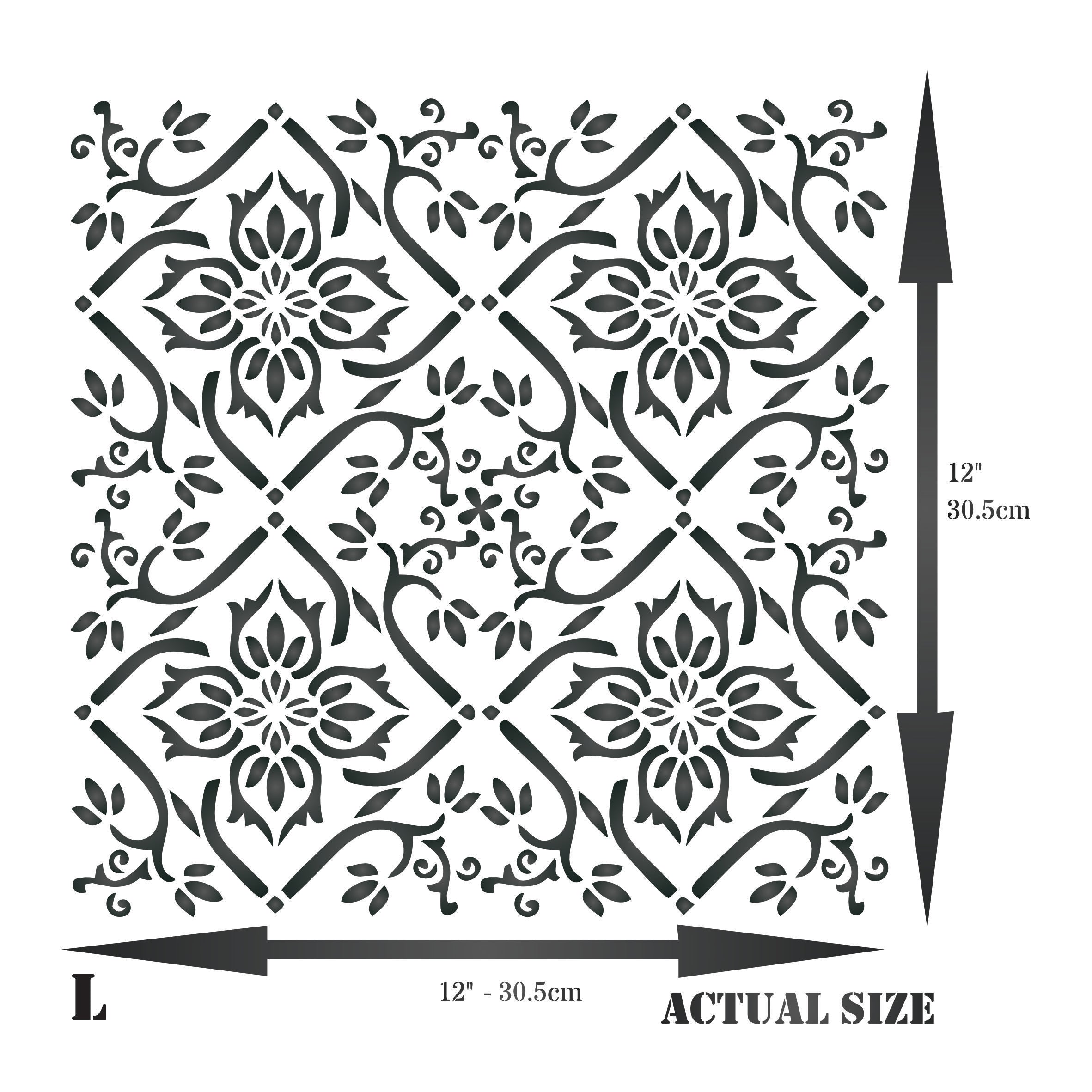 Celtic Tile Stencil - Traditional Irish Tile Design