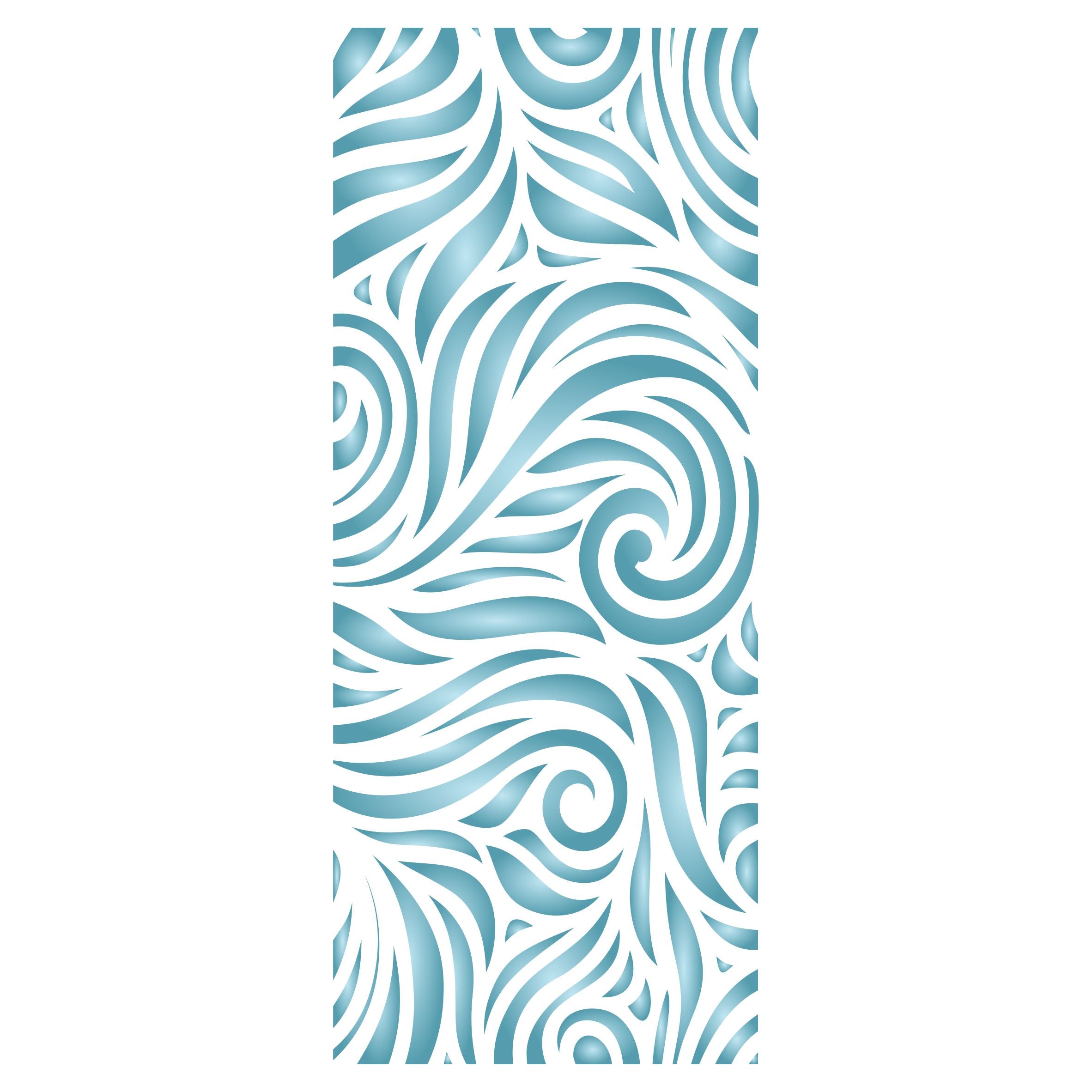 Slimline Waves Stencil, 4 x 9 inch - Sea Ocean Card Making Slimline DiesCards Template