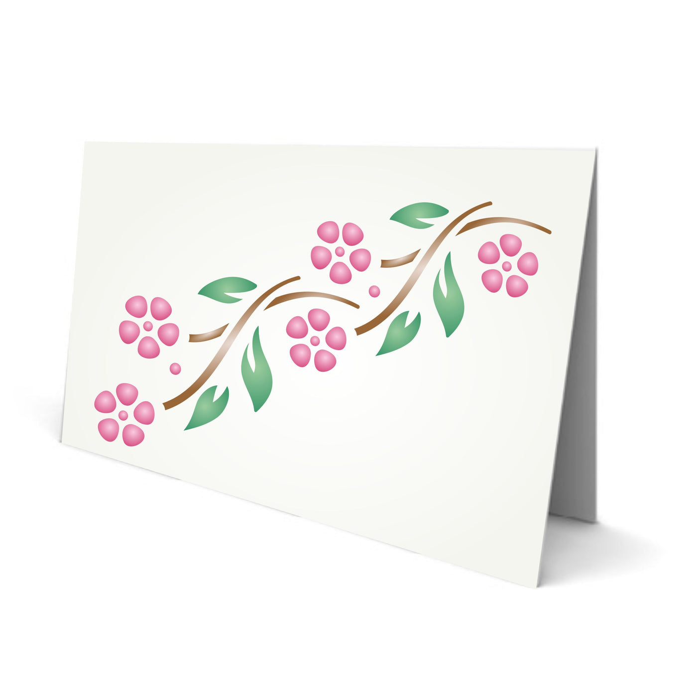 Vintage Borders Stencil - Classic Flower Border Design