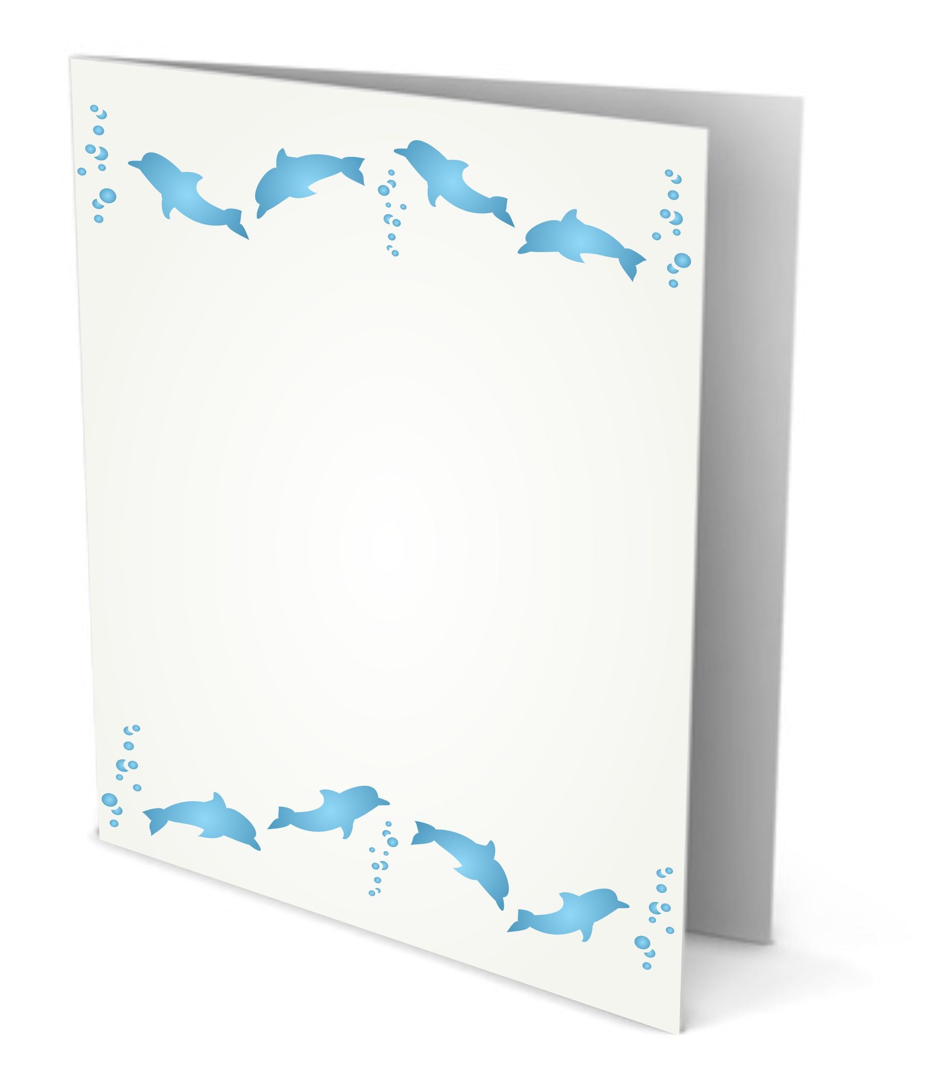 Dolphins, 6.5 x 1.25 inch- Sea Ocean Nautical Seashore Reef Border