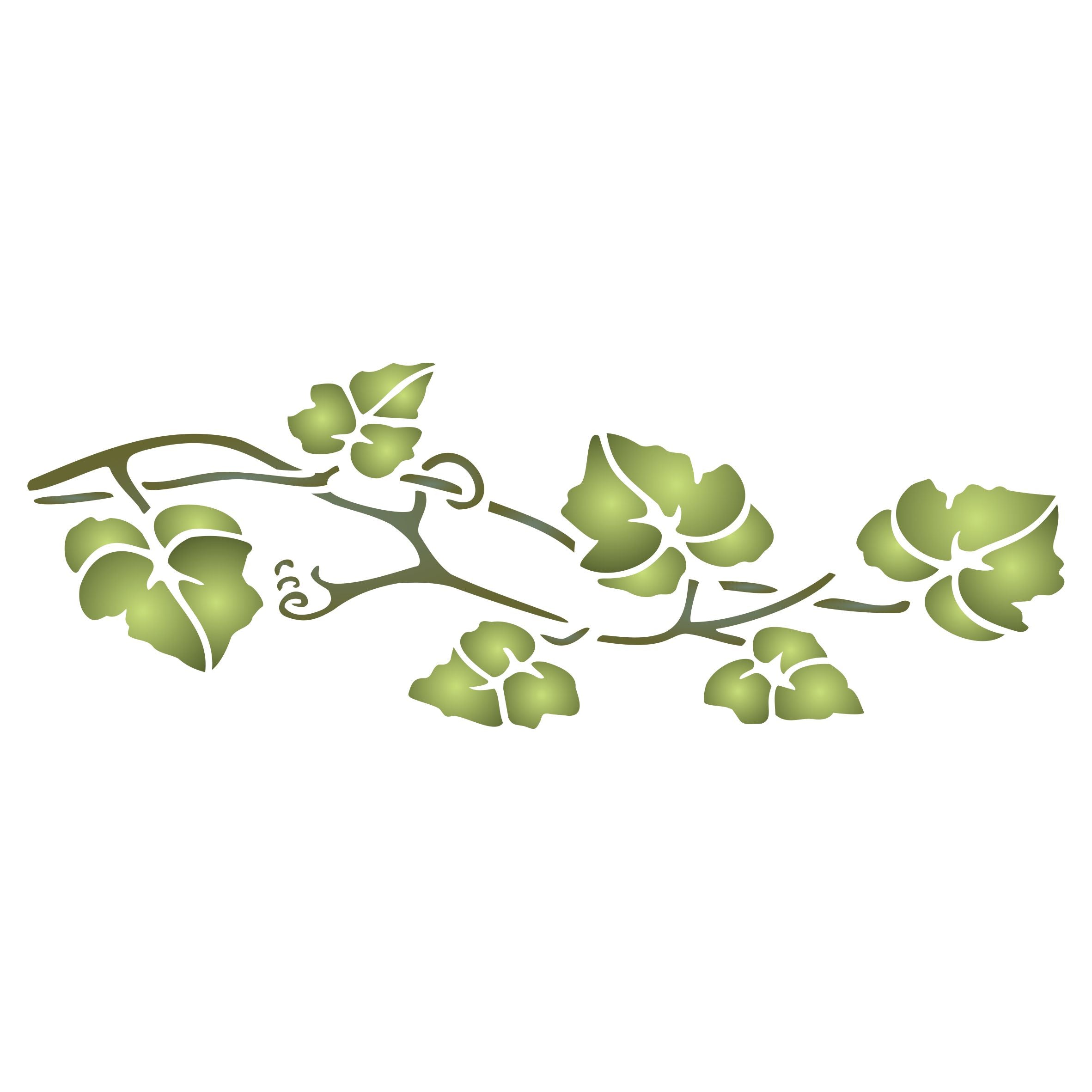 Vine Stencil - Classic Flower Border