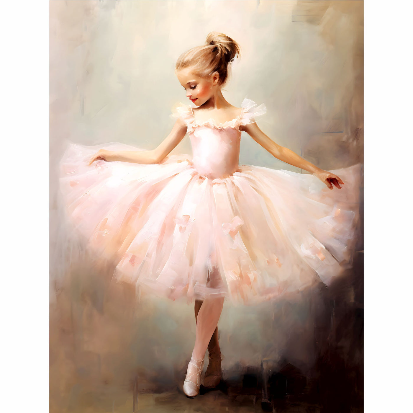 Little Ballerinas Rice Paper, 8 x 10.5 inch - for Decoupage Furniture Crafts